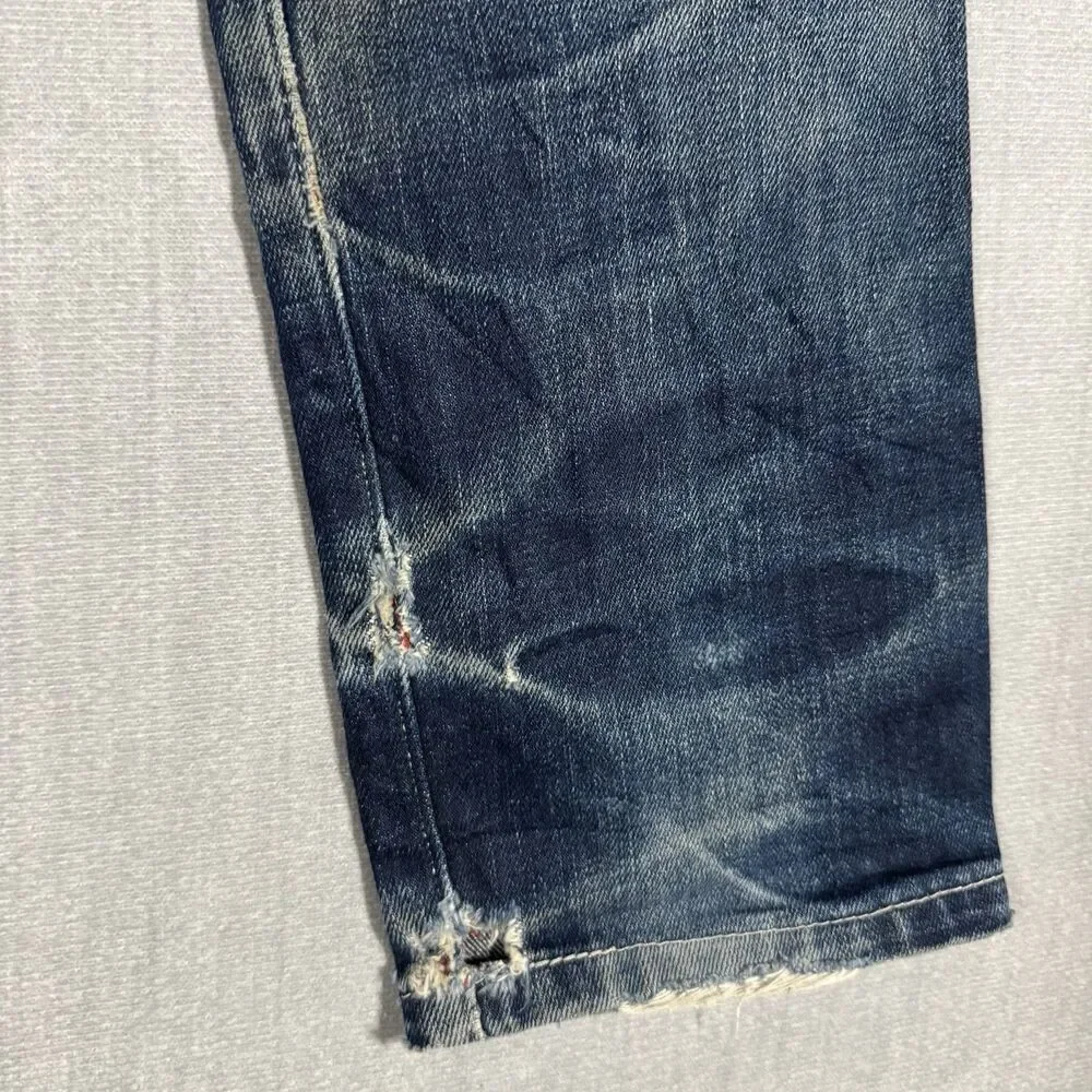 Levi’s Engineered Jeans W32 R111 Tapered Distressed Denim Y2K **UNIQUE - RARE**